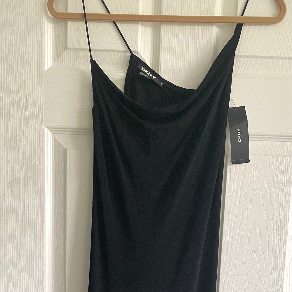 DKNY Essential Black Strapy Simple Dress NWT Women’s Size Small